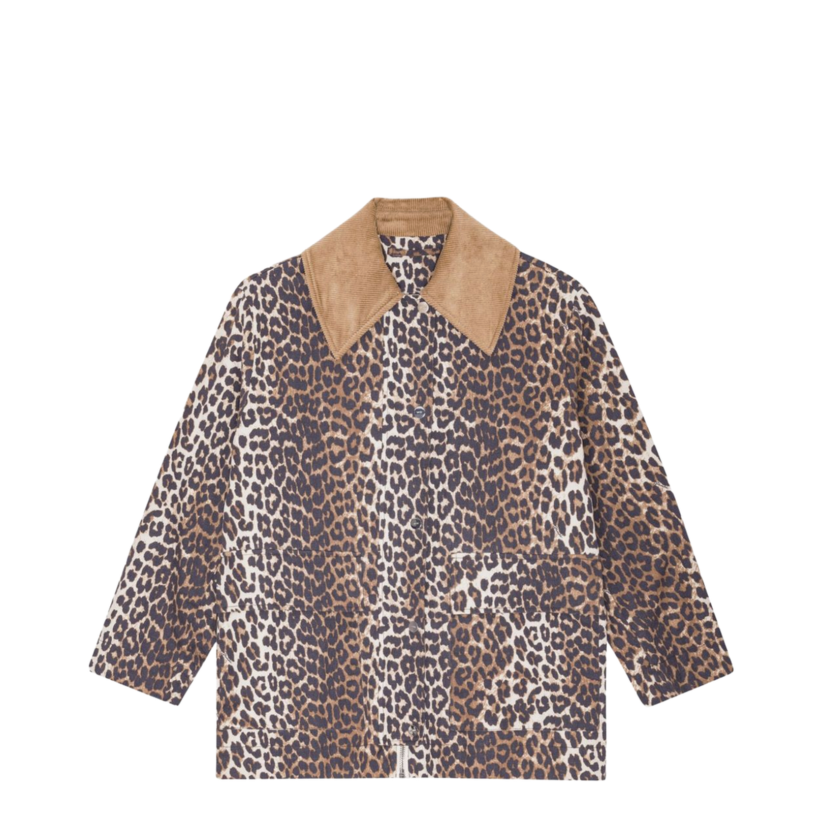 Leopard Print Midi Jacket