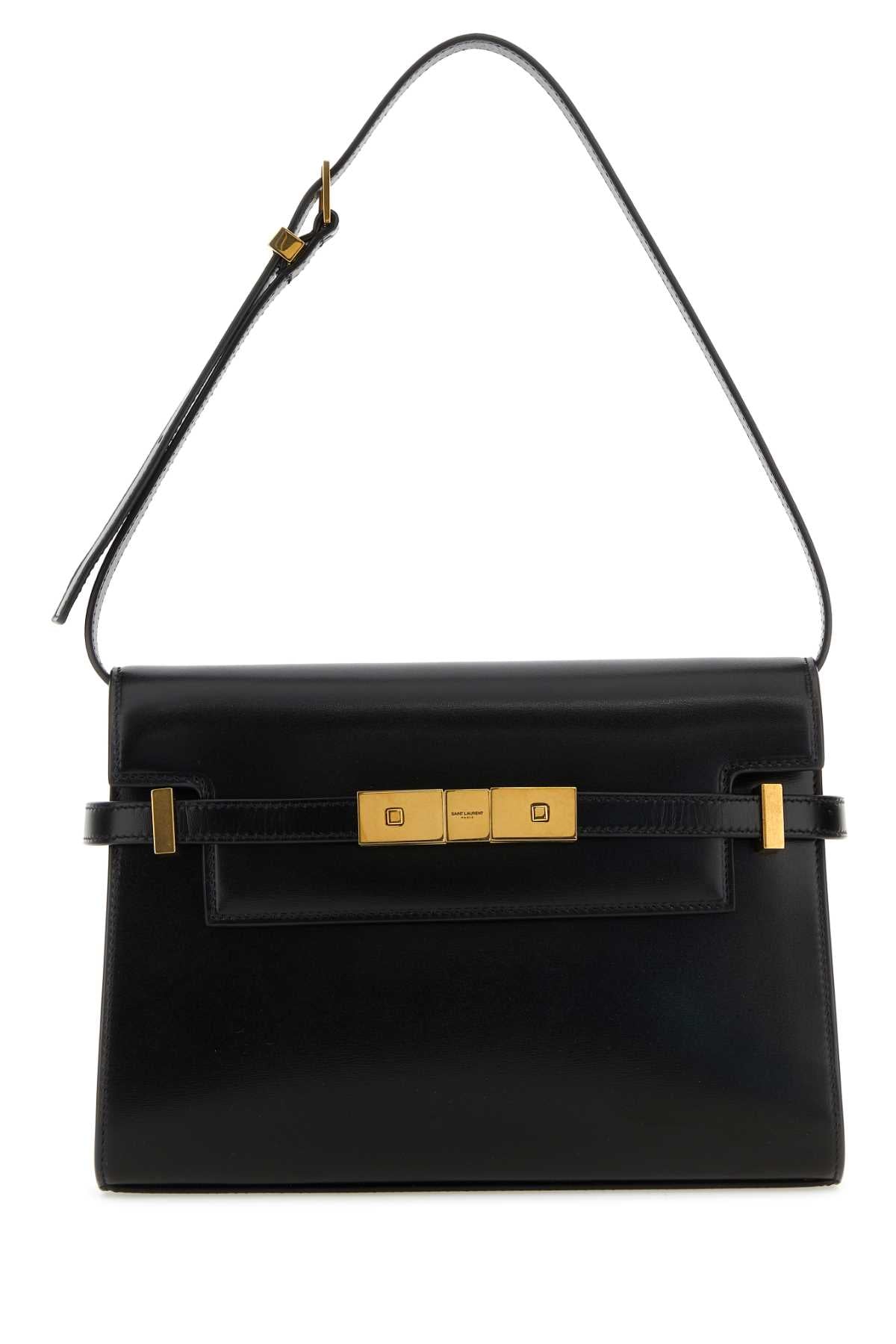 Manhattan Small Shoulder Bag, Gold Hardware