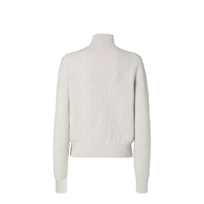MAYFEYR - Fendi - High-Neck Wool And Cashmere Jumper With Polka Dot Embroidery - FZXE09AYM0
