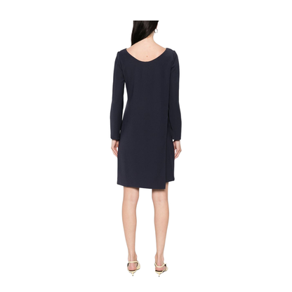 Prussian Blue Overlapping Panel Cady Dress