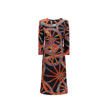 MAYFEYR - Dolce & Gabbana - Carretto Print Charmeuse Dress - F60ACTFSA9UHN6CL