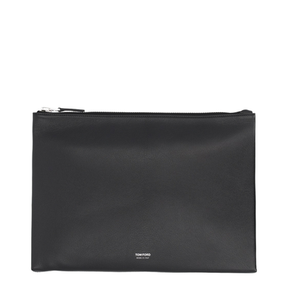 Black Leather Clutch