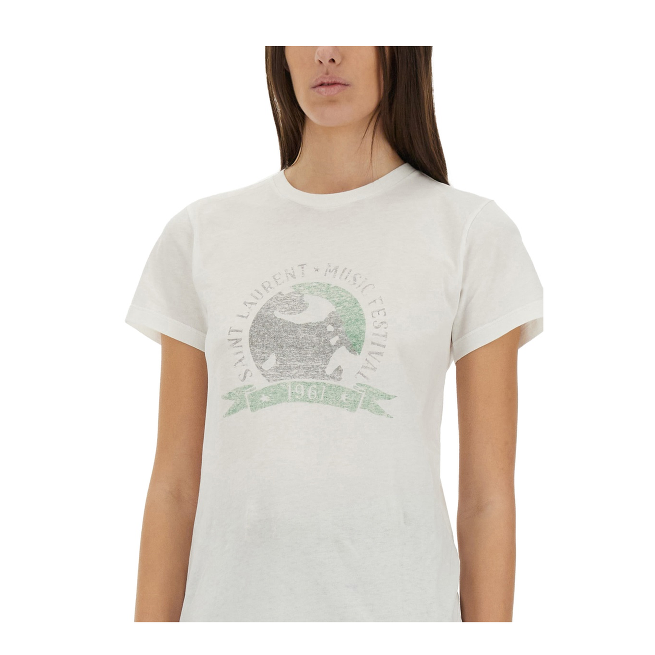 Music festival print t-shirt