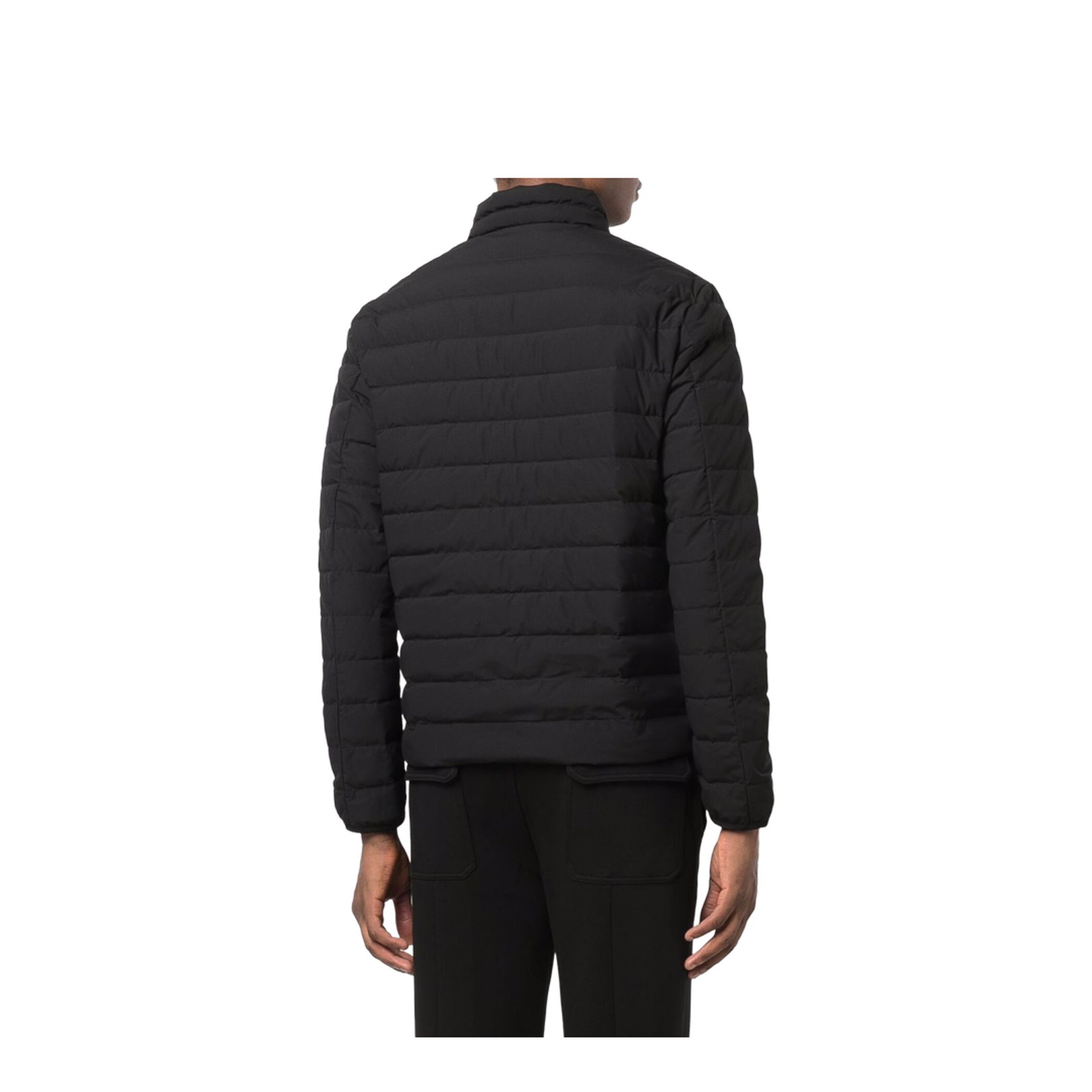Black Feather Down Padded Jacket