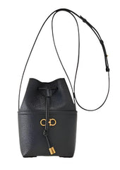 Gancini Mini Bucket Bag, Gold Hardware