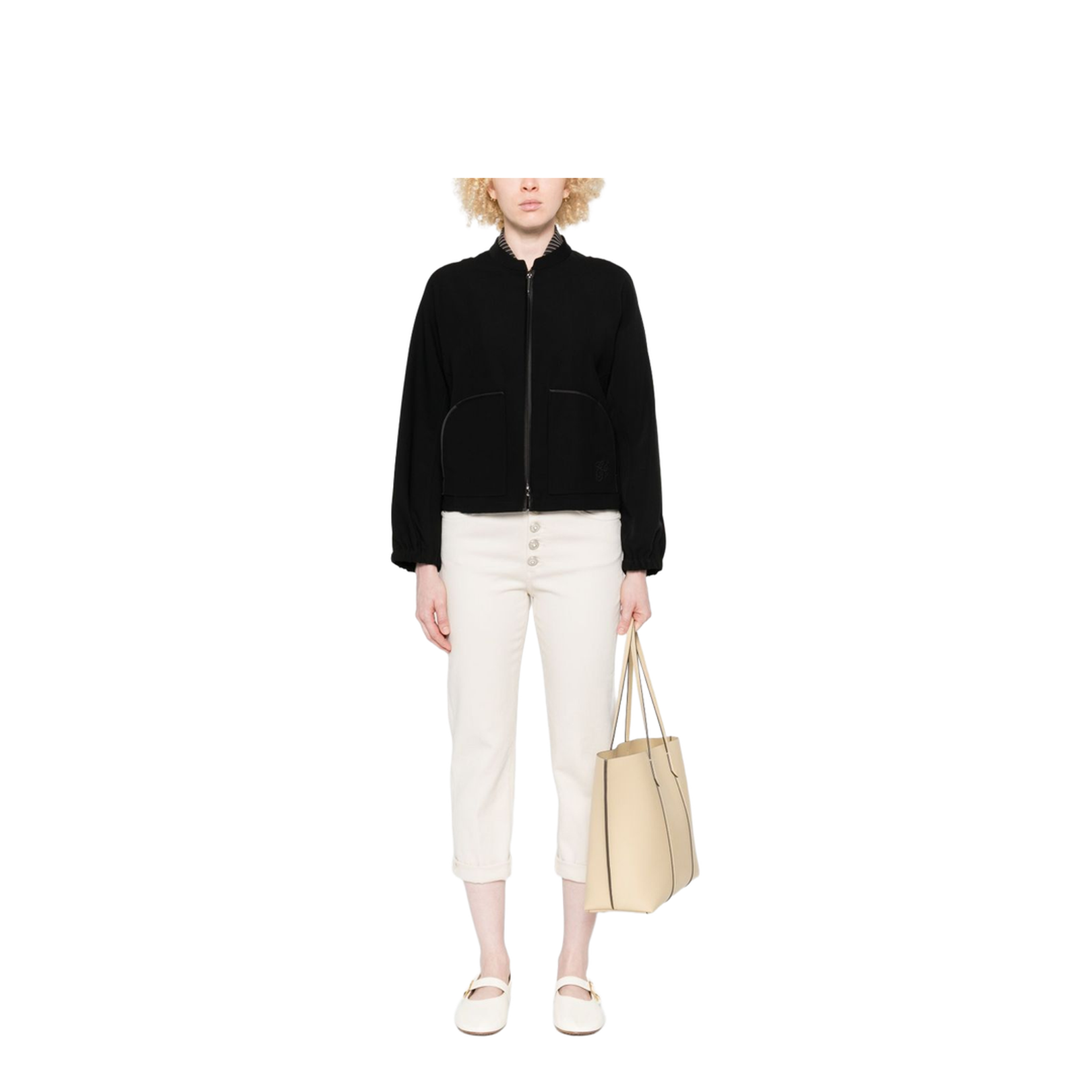 Technical Cady Blouson with Logo Embroidery