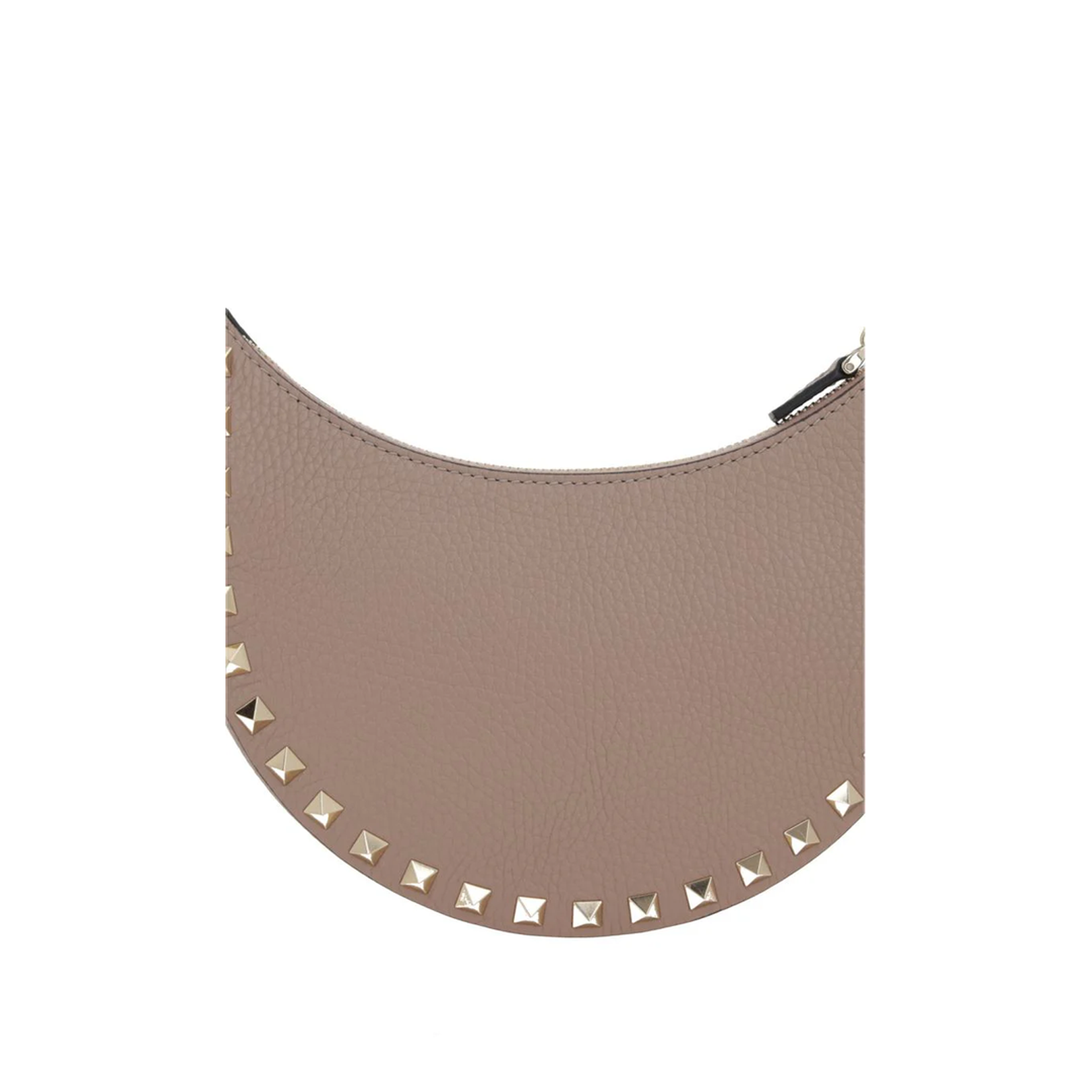 Rockstud Mini Hobo Bag in Grainy Leather