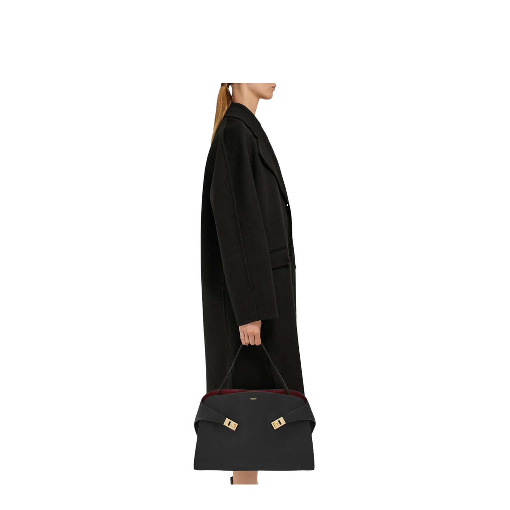 Soft Large Bicolor Shoulder Bag