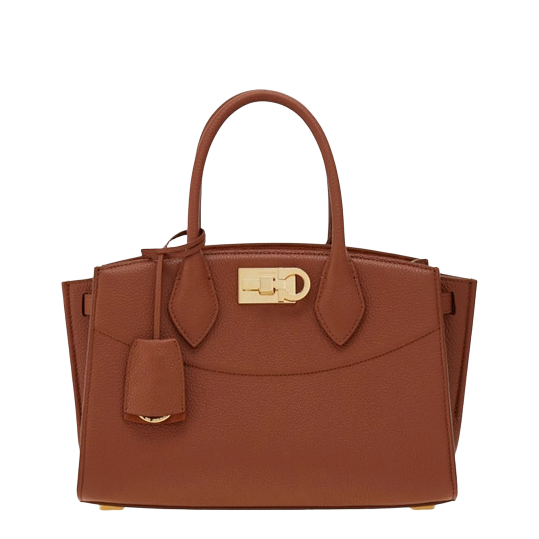 Ferragamo Studio Soft Large Calfskin Top Handle Bag - Black – MAYFEYR