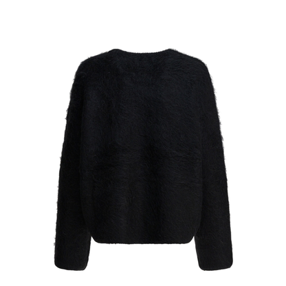 MAYFEYR - Toteme - Alpaca Crewneck Sweater - 244-WRT873-YA0106-001BLACK