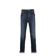 Logo Embroidery Stretch Jeans