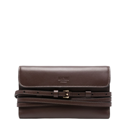 MAYFEYR - Moschino - Brown Grained Leather Wallet - MC5600PP1POA1301