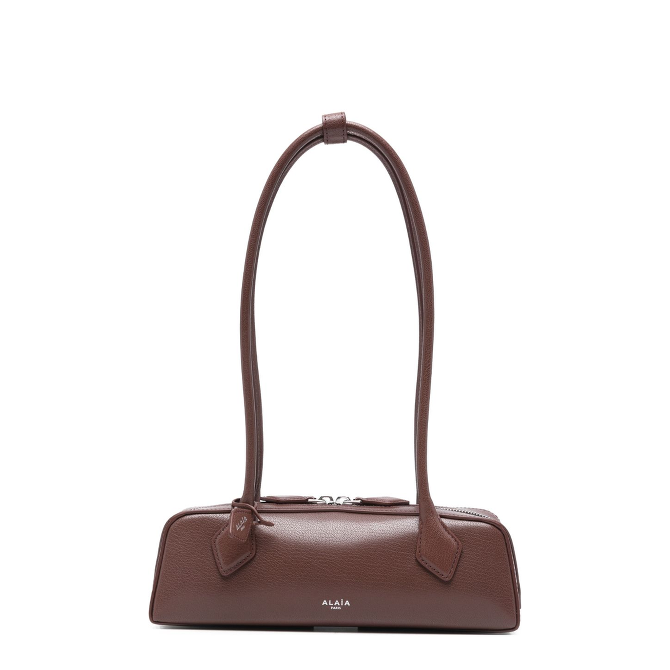 Le Teckel Small Goatskin Shoulder Bag - Brown