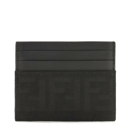 MAYFEYR - Fendi - Ff Jacquard And Leather Card Holder - 7M0164B16FF0QA1