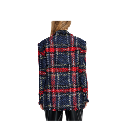 Multicolor Tweed Blazer