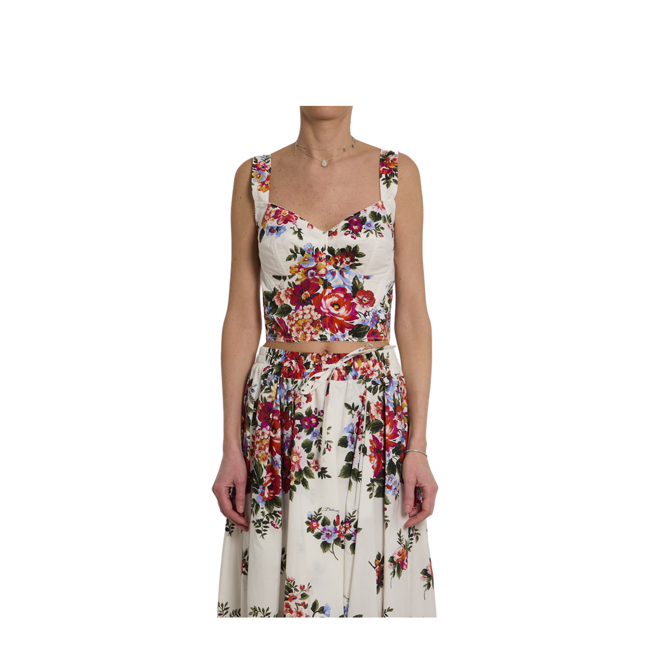 Bustier Top with Floral Print
