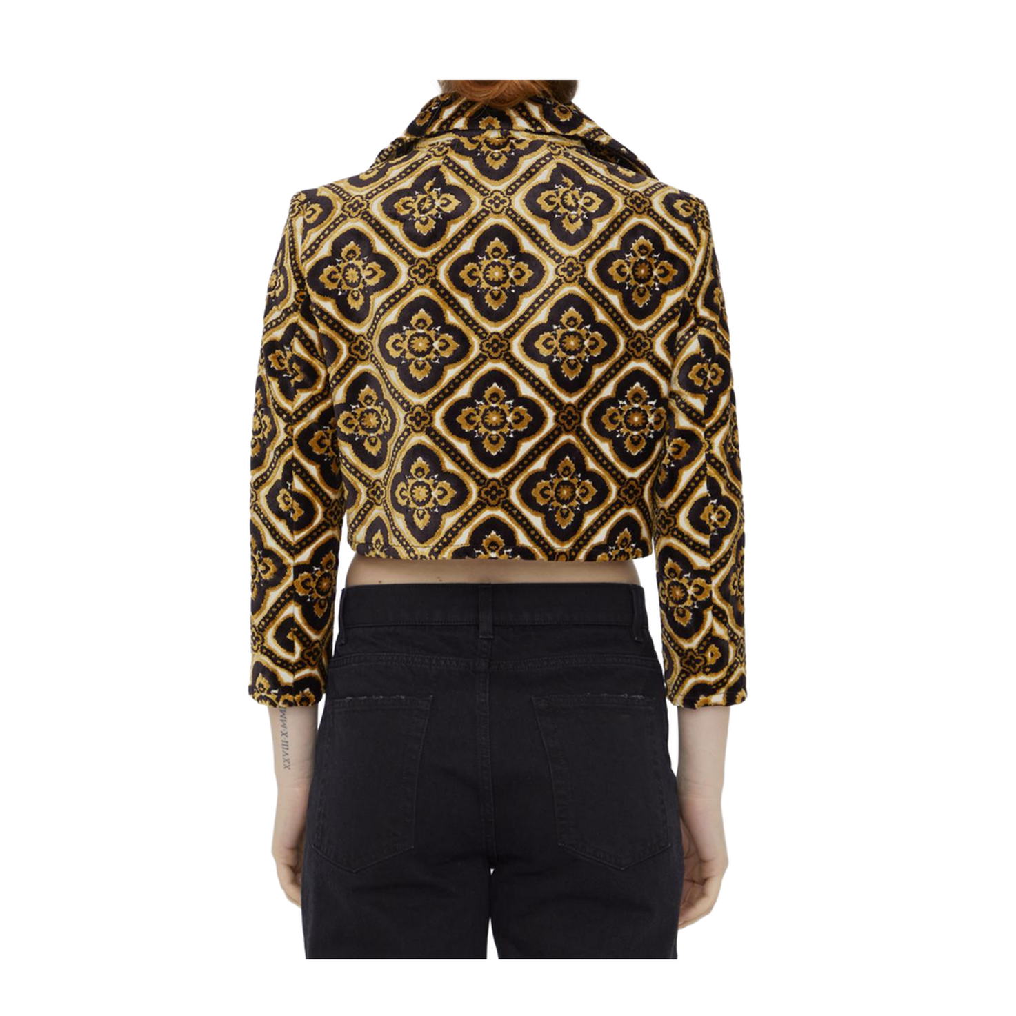 Velvet Cropped Jacket