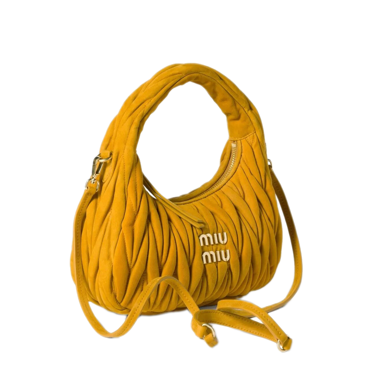 Wander Small Suede Shoulder Bag - Whisky