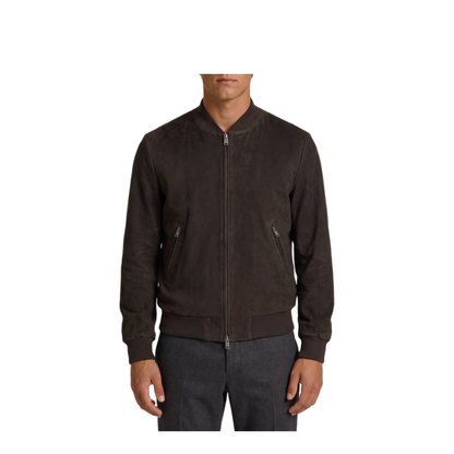 MAYFEYR - Arma - Didier Suede Bomber Jacket - 002G26600605MUDBROWN