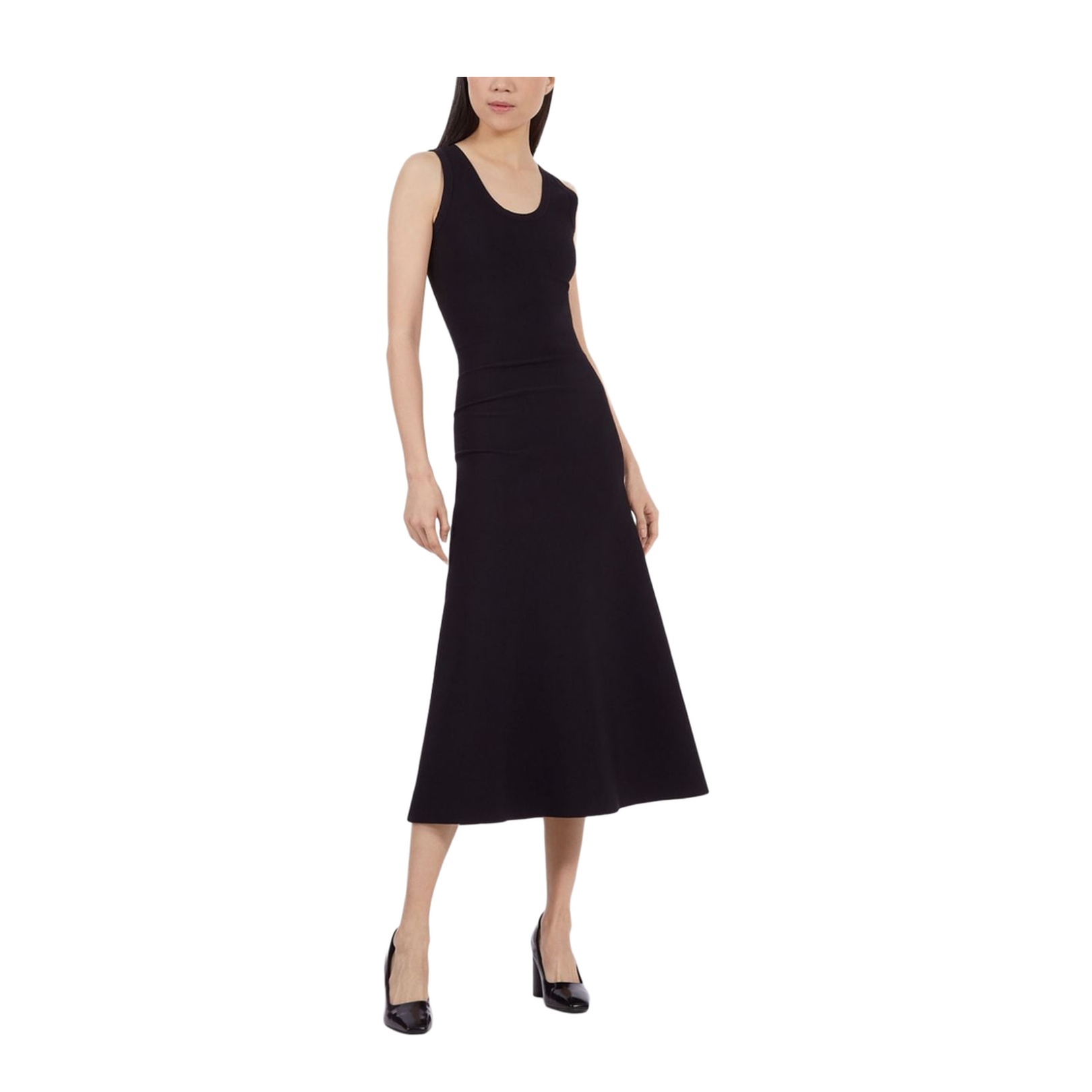Elegant Flared Midi Dress