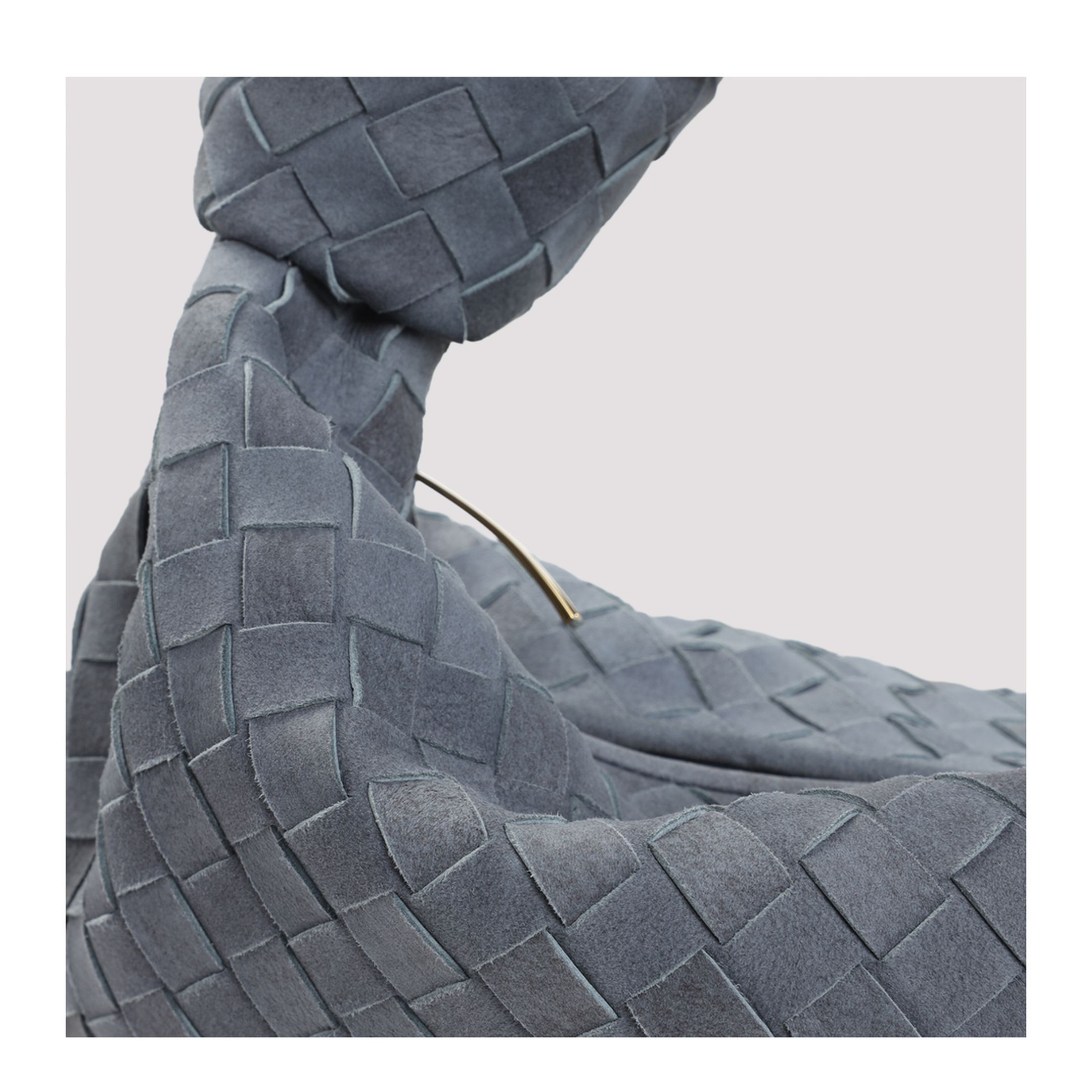 MAYFEYR - Bottega Veneta - Jodie Intrecciato 15 Cloudy Suede Handbag - 600261V6FQ0