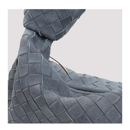 MAYFEYR - Bottega Veneta - Jodie Intrecciato 15 Cloudy Suede Handbag - 600261V6FQ0