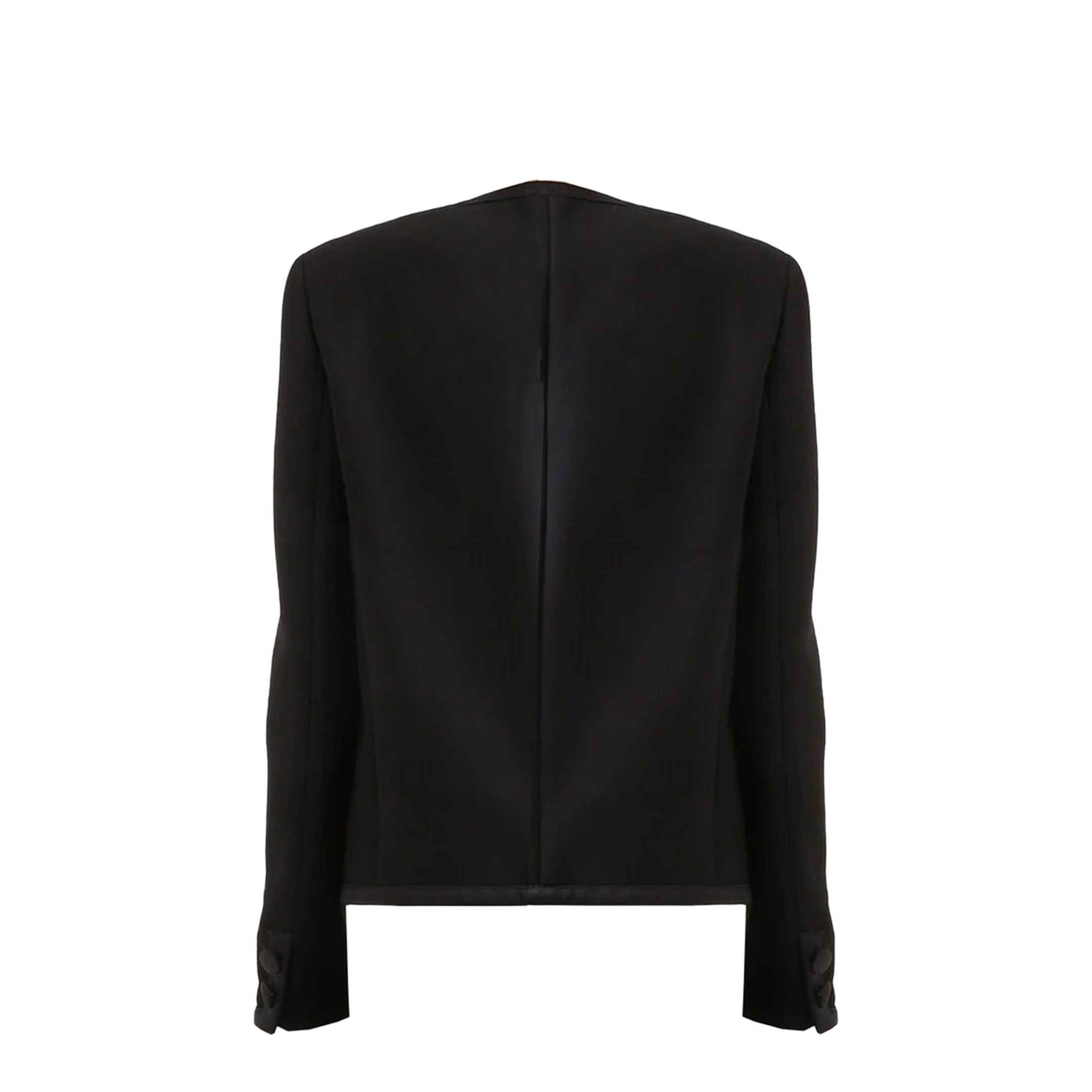 Double Crepe Single-Breasted Jacket