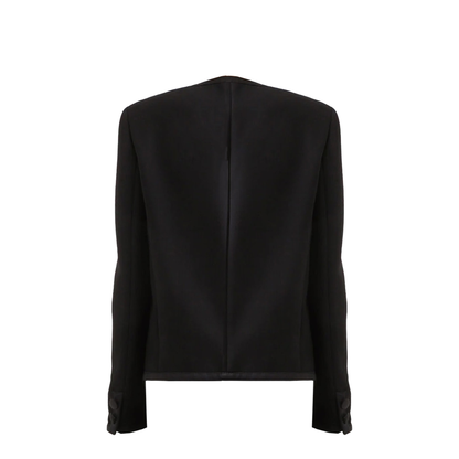 Double Crepe Single-Breasted Jacket