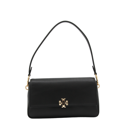 Charlie Small Calf Leather Shoulder Bag - Black