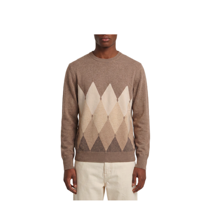 MAYFEYR - BALLANTYNE - Cashmere Crewneck Diamond Sweater - B2P00012KA894545