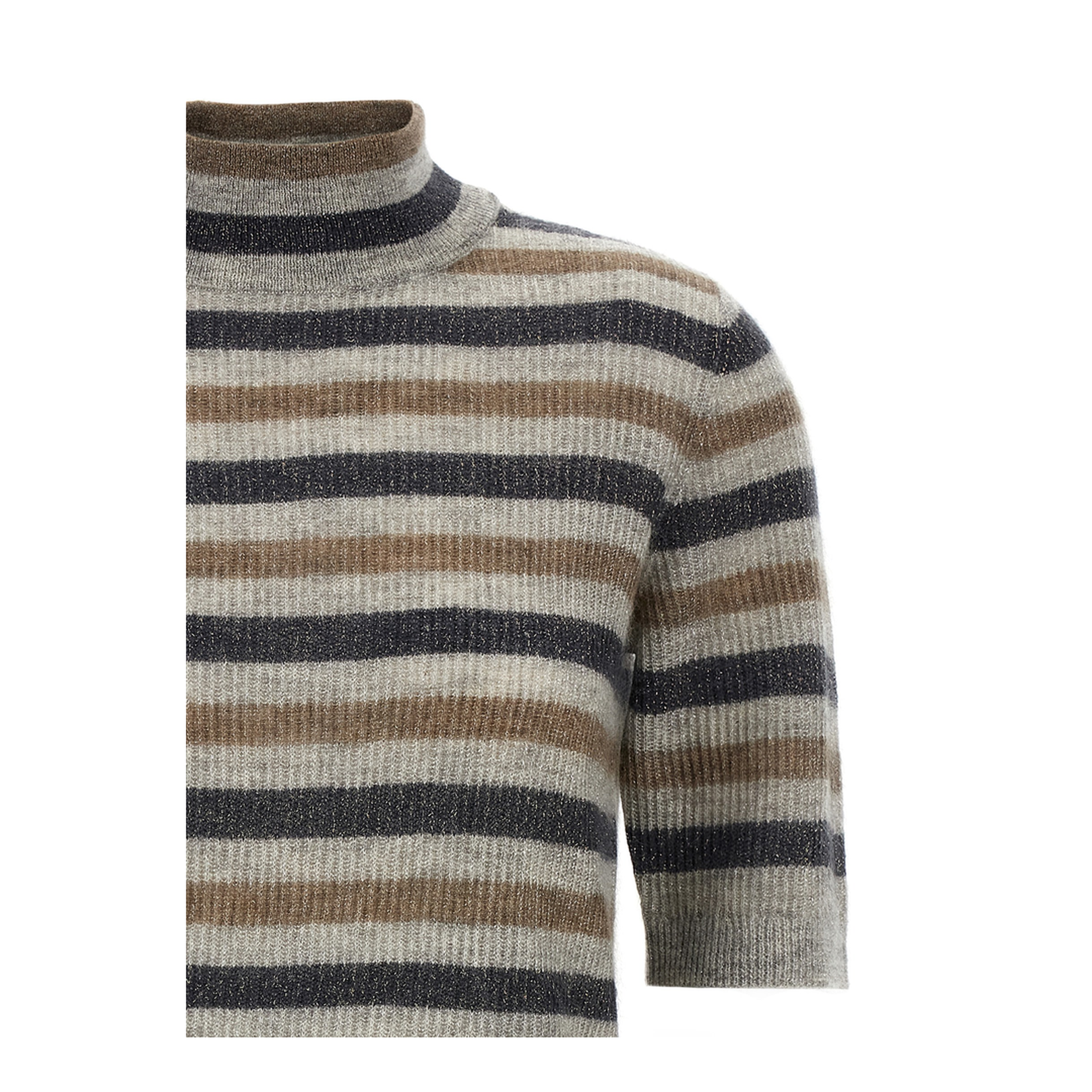 Lurex Wool Cropped Sweater