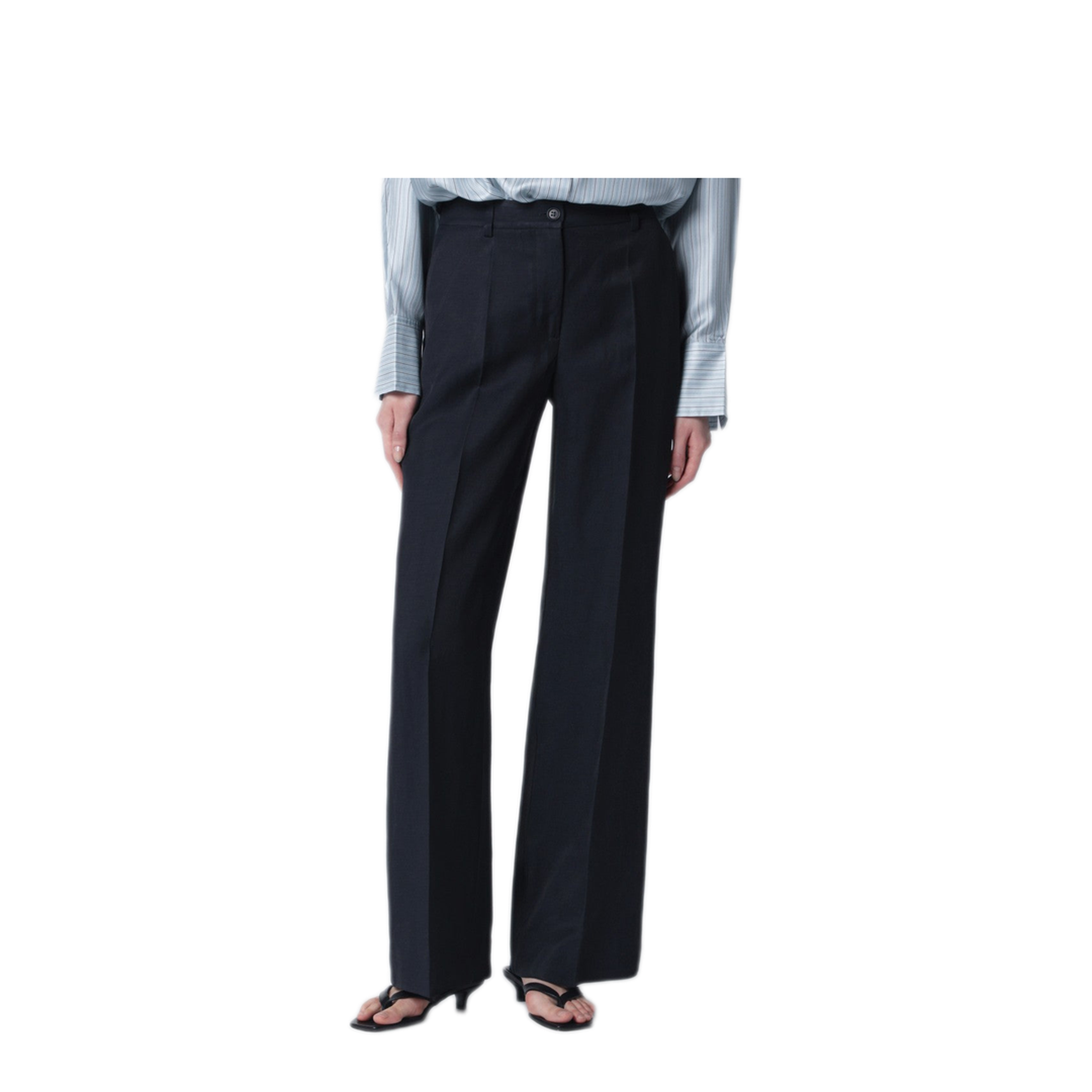MAYFEYR - Parosh - Blue Viscose Trousers - D232214VI012