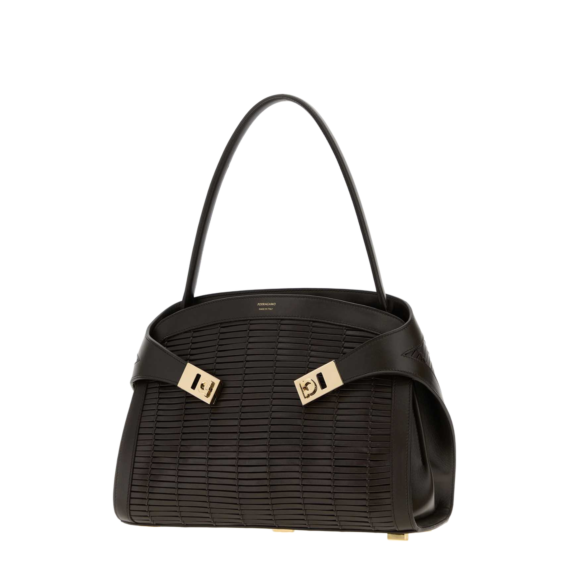 MAYFEYR - Ferragamo - Dark Brown Leather Hug Handbag - 21A674792878TESTADIMORO