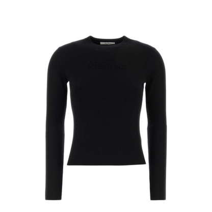 MAYFEYR - Max Mara - Black Wool Manto Sweater - 2621366082600003