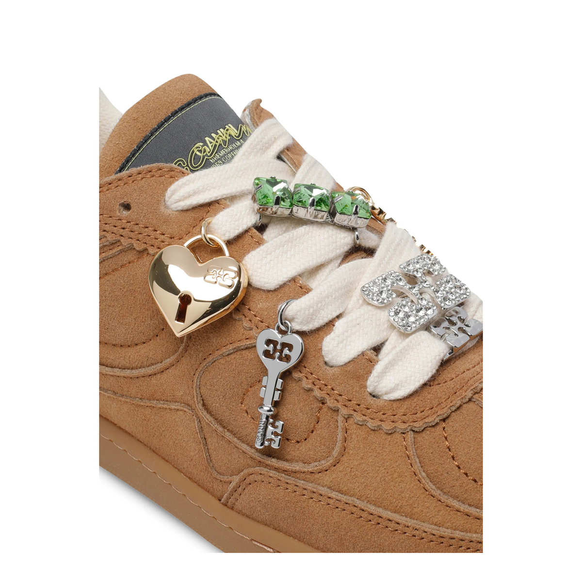 MAYFEYR - Ganni - Suede Sneakers With Charms - B1040009ZZQ