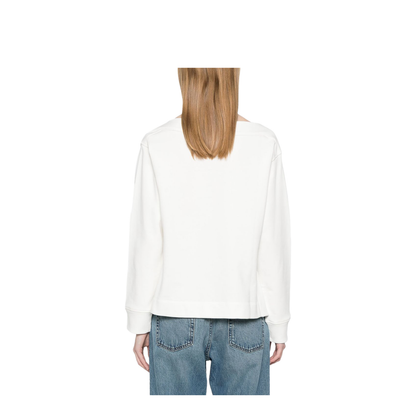 Sweatshirt in French Terry Cotton with Oversized Logo