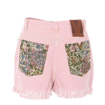 Logo Patch Shorts - Pink