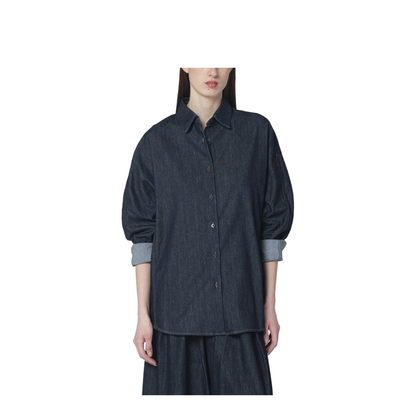 Oversized Indigo Denim Shirt