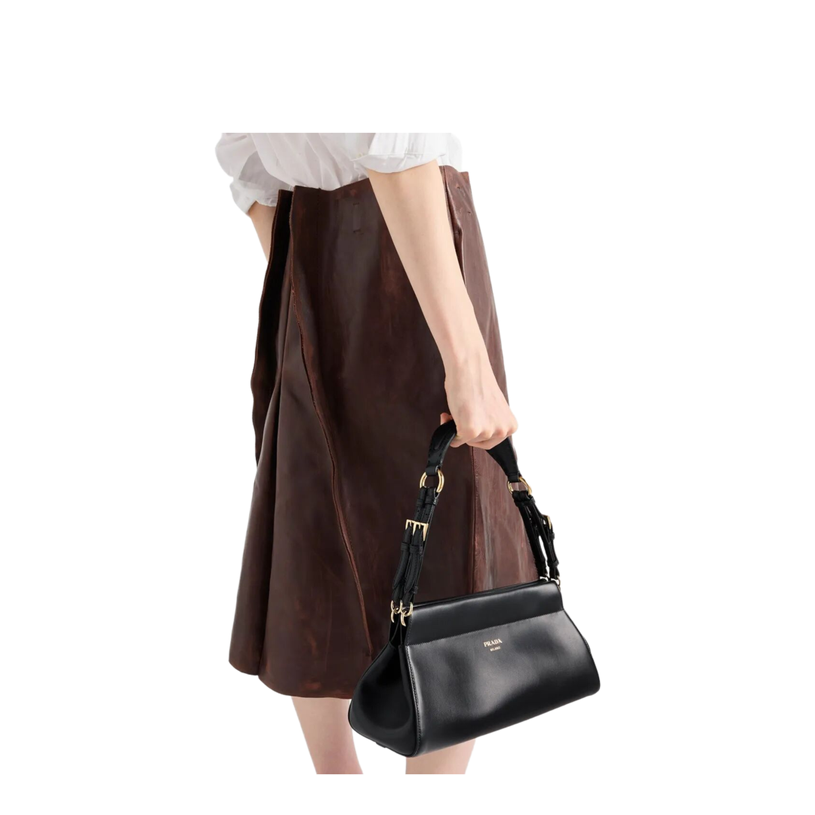 Black Enchaîné Medium Leather Bag