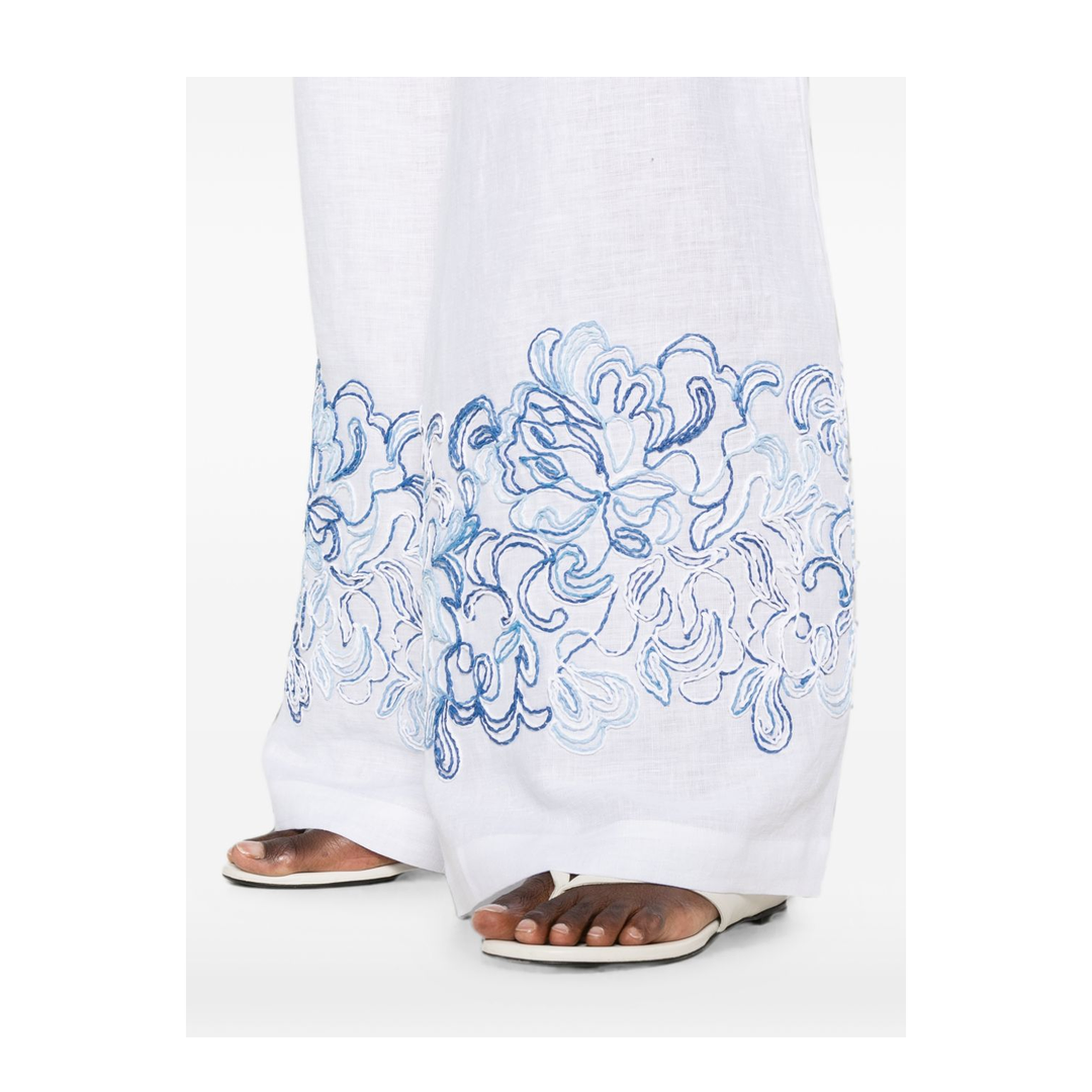 MAYFEYR - Ermanno Scervino - Trousers White - D484P308ZQRR4814