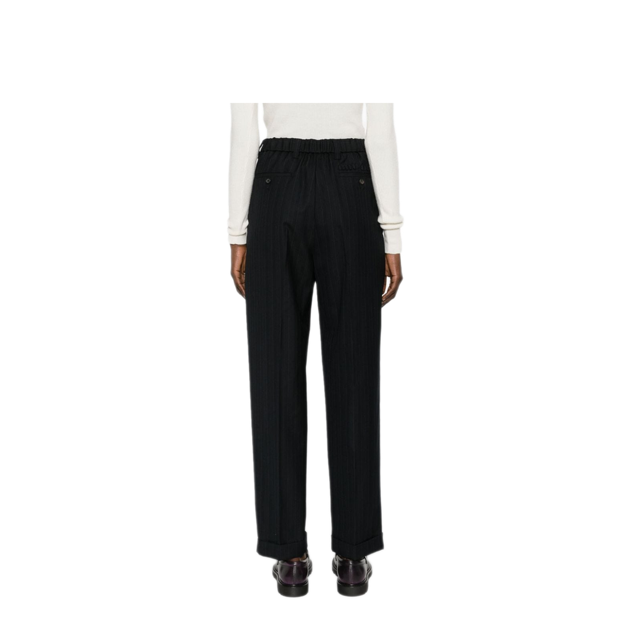 MAYFEYR - Miu Miu - High-Waisted Pinstripe Tailored Trousers - MP1748SOOO13SHF0008