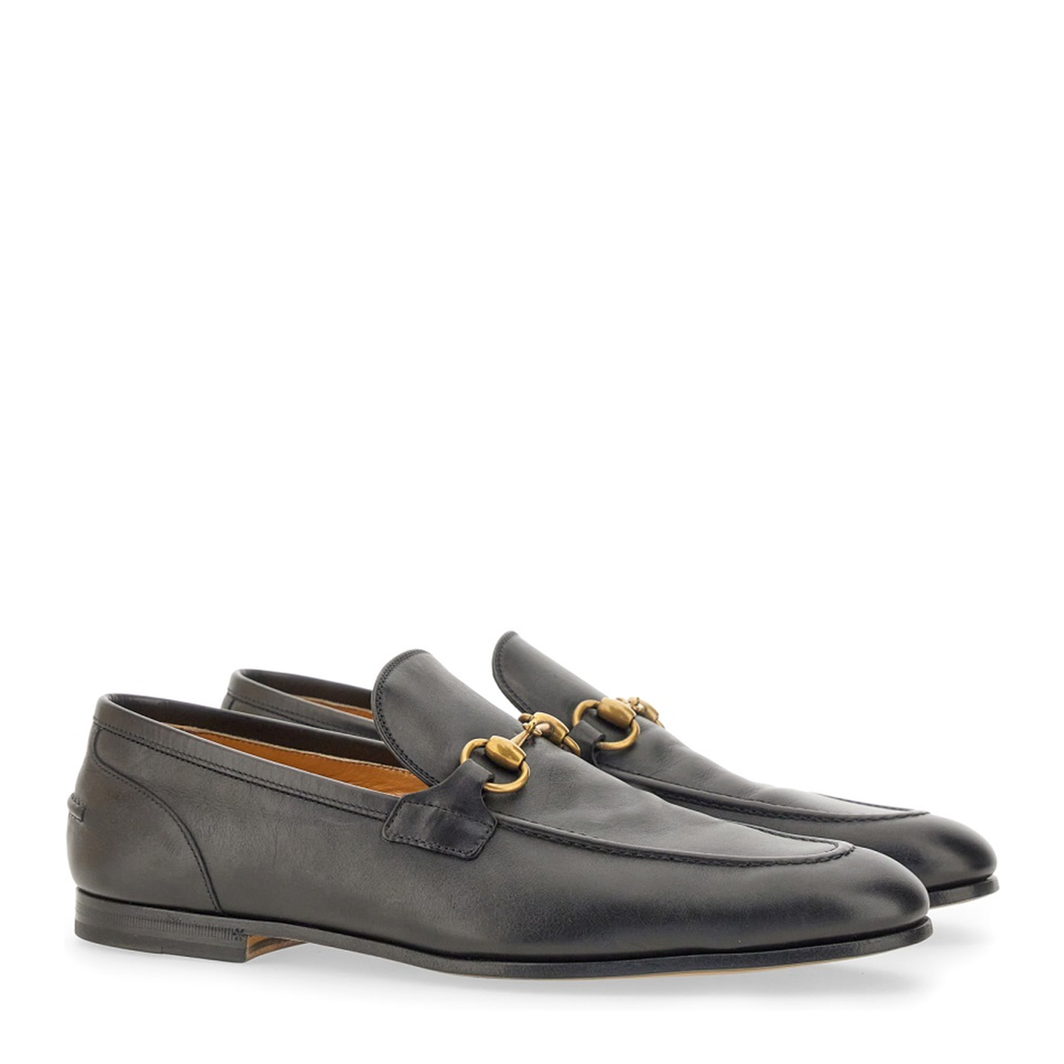 Black Leather Jordaan Loafer