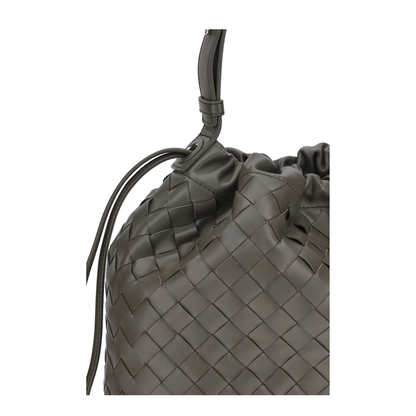 Cypress Coloured Bucket Bag in Intrecciato