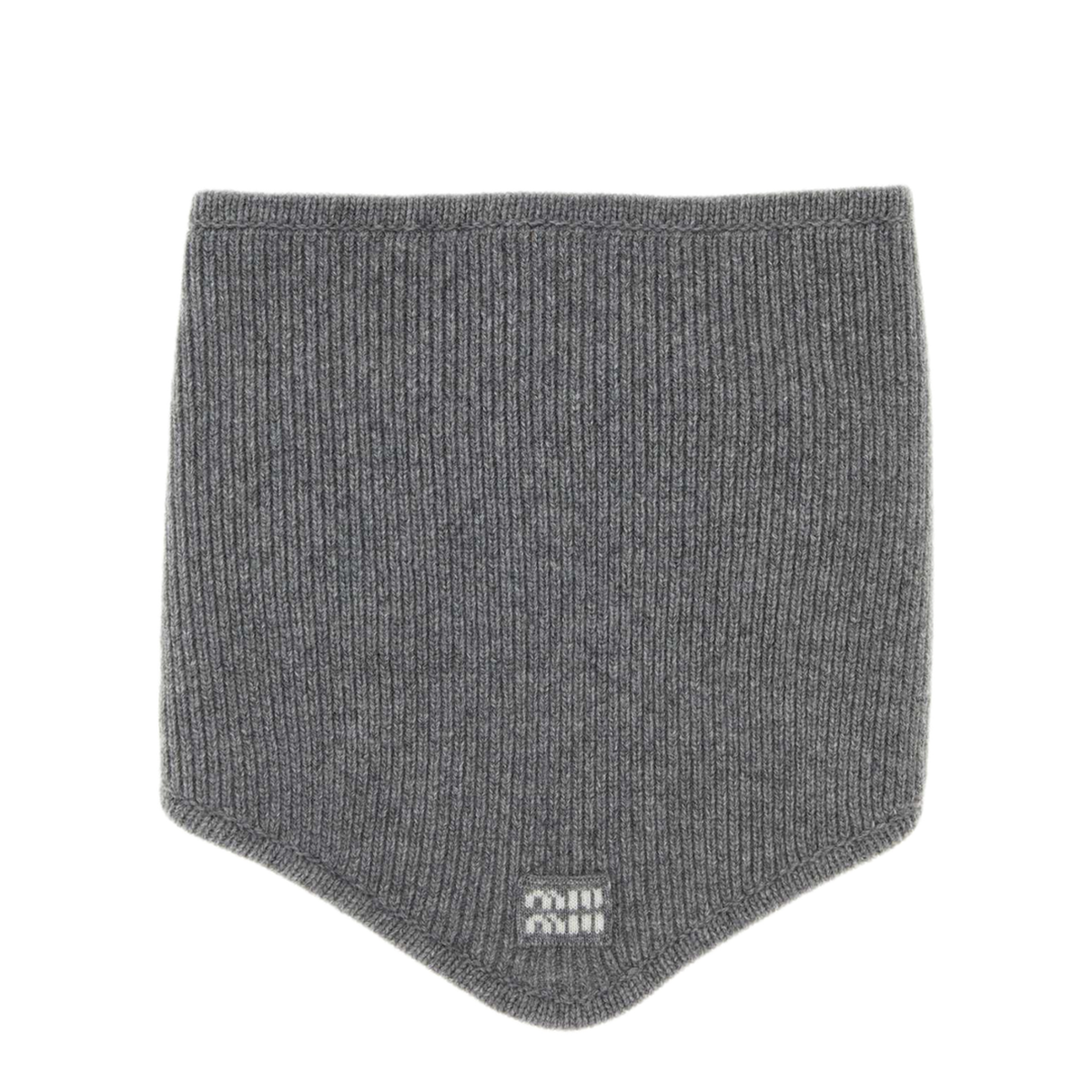 MAYFEYR - Miu Miu - Grey Wool Blend Scarf - 5FS2002F8SF0031