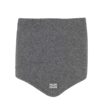 MAYFEYR - Miu Miu - Grey Wool Blend Scarf - 5FS2002F8SF0031