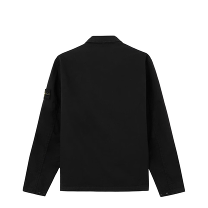 Cotton Overshirt In Black