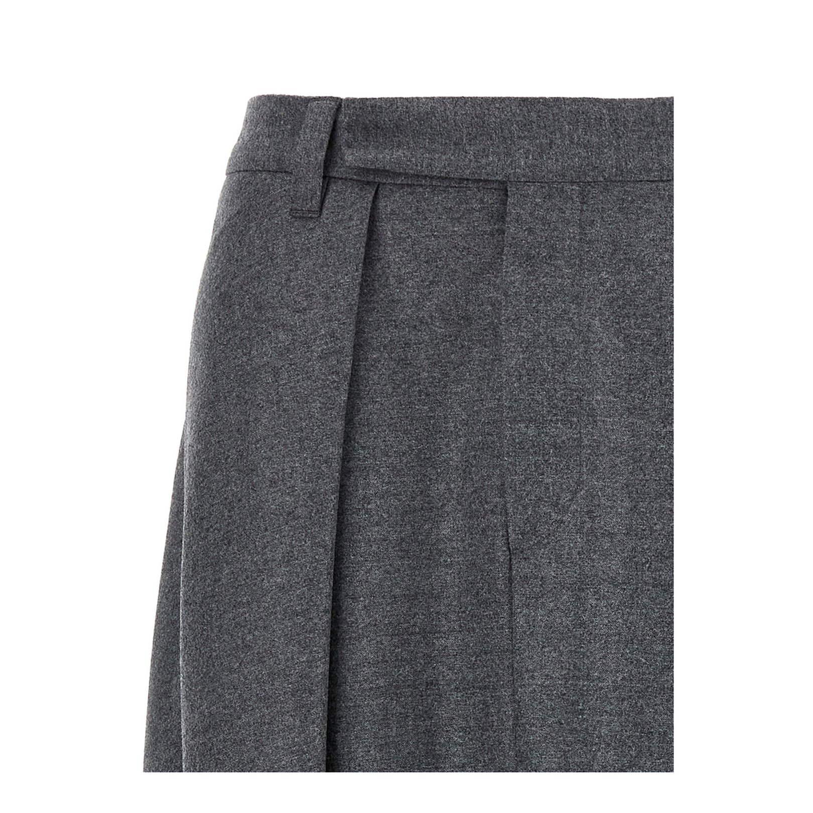 Asymmetrical Wool Skirt