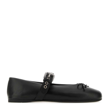 MAYFEYR - Miu Miu - Black Leather Ballerinas - 5F210EF005070F0002