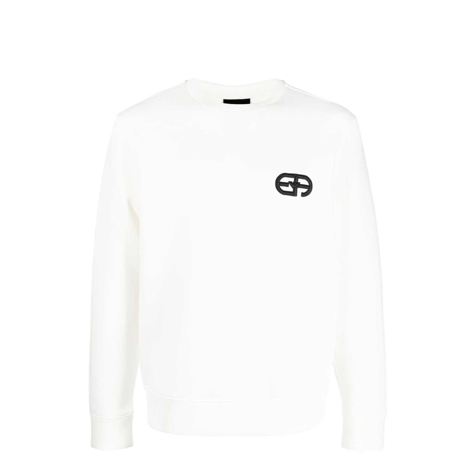 Double-Jersey Sweatshirt with Embossed Logo