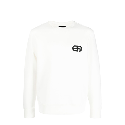 Double-Jersey Sweatshirt with Embossed Logo